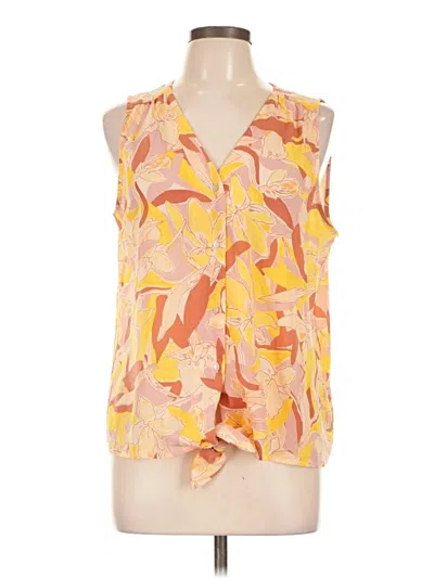 Pre-owned Nine West Sleeveless Blouse In Orange