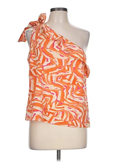 Pre-owned Nine West Sleeveless Blouse In Orange