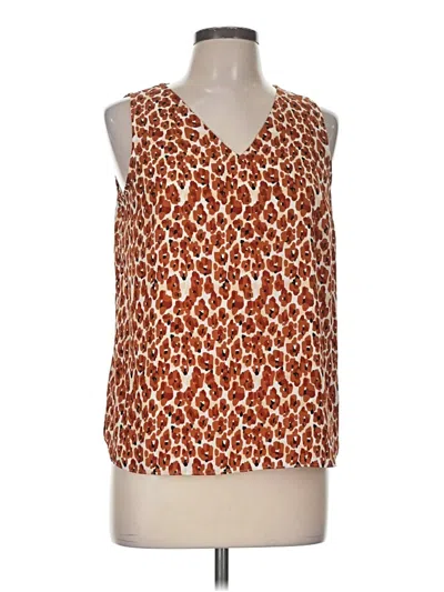 Pre-owned Nine West Sleeveless Blouse In Orange