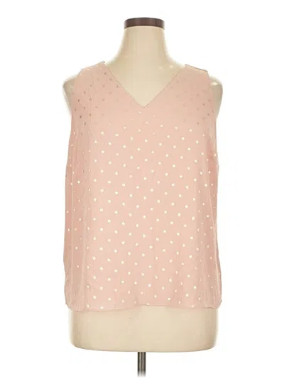 Pre-owned Nine West Sleeveless Blouse In Pink