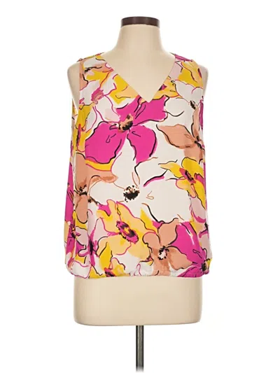 Pre-owned Nine West Sleeveless Blouse In Pink