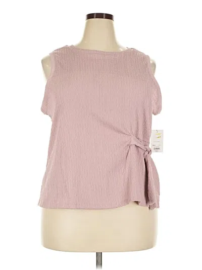 Pre-owned Nine West Sleeveless Blouse In Pink