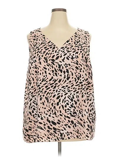 Pre-owned Nine West Sleeveless Blouse In Pink