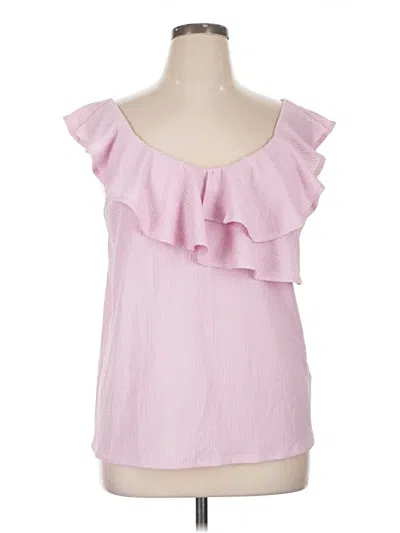 Pre-owned Nine West Sleeveless Blouse In Pink