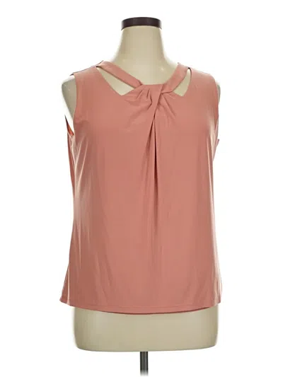Pre-owned Nine West Sleeveless Blouse In Pink