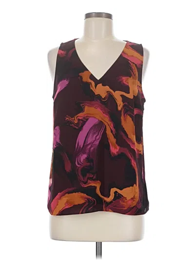 Pre-owned Nine West Sleeveless Blouse In Purple