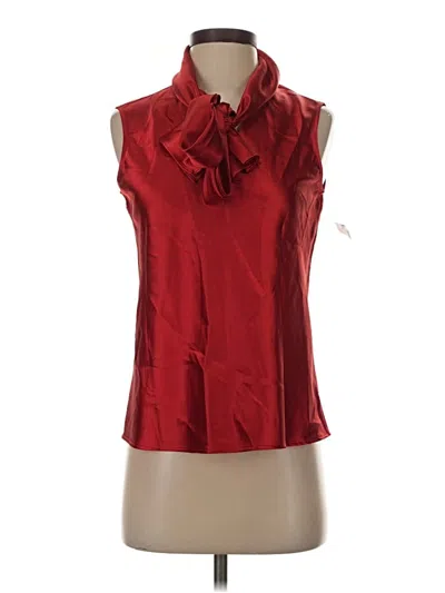 Pre-owned Nine West Sleeveless Blouse In Red