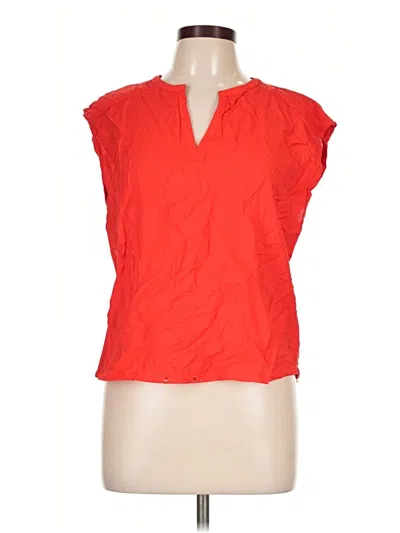 Pre-owned Nine West Sleeveless Blouse In Red