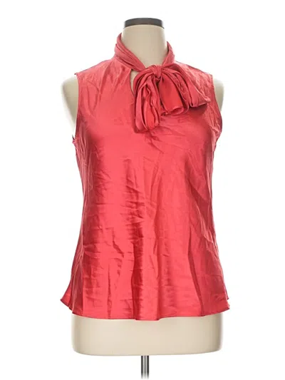 Pre-owned Nine West Sleeveless Blouse In Red