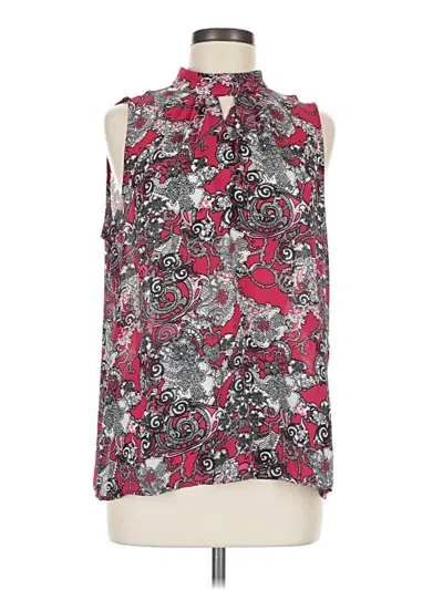 Pre-owned Nine West Sleeveless Blouse In Red
