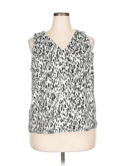 Pre-owned Nine West Sleeveless Blouse In Silver