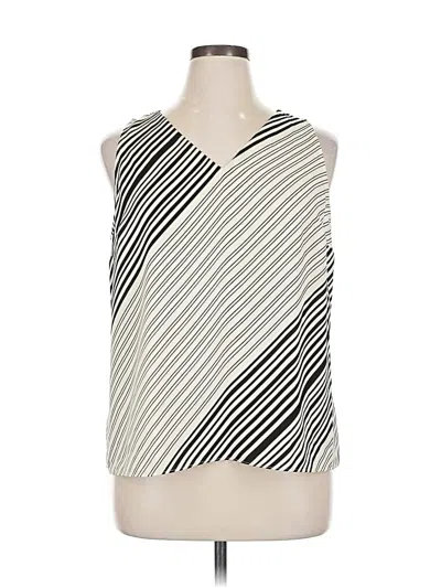 Pre-owned Nine West Sleeveless Blouse In Silver