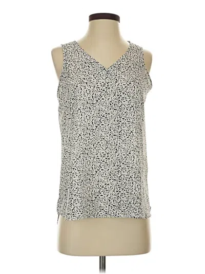 Pre-owned Nine West Sleeveless Blouse In Silver