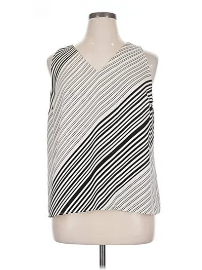 Pre-owned Nine West Sleeveless Blouse In Silver