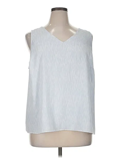 Pre-owned Nine West Sleeveless Blouse In Silver