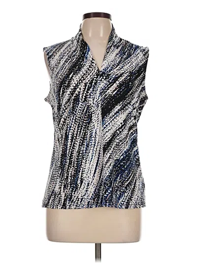 Pre-owned Nine West Sleeveless Blouse In Silver