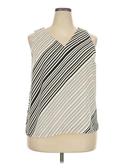 Pre-owned Nine West Sleeveless Blouse In Silver