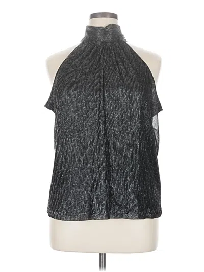 Pre-owned Nine West Sleeveless Blouse In Silver