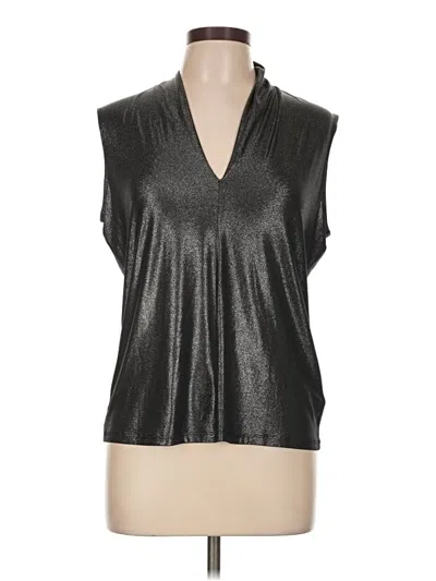 Pre-owned Nine West Sleeveless Blouse In Silver