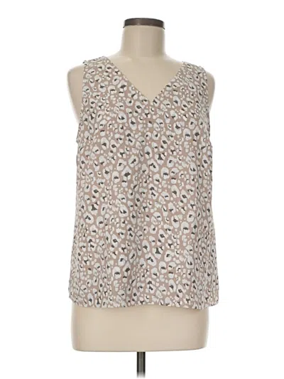 Pre-owned Nine West Sleeveless Blouse In Silver