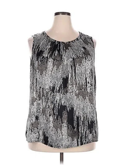 Pre-owned Nine West Sleeveless Blouse In Silver