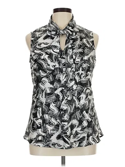 Pre-owned Nine West Sleeveless Blouse In Silver