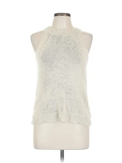 Pre-owned Nine West Sleeveless Blouse In White