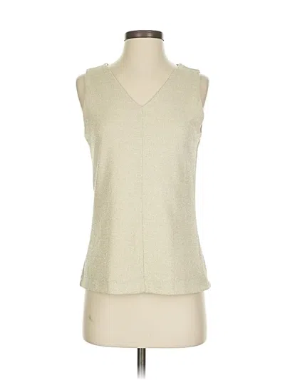 Pre-owned Nine West Sleeveless Blouse In White
