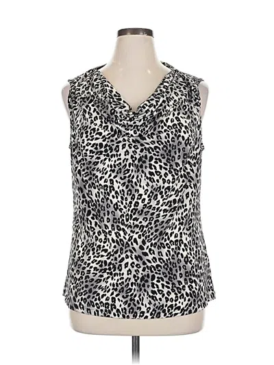 Pre-owned Nine West Sleeveless Blouse In White