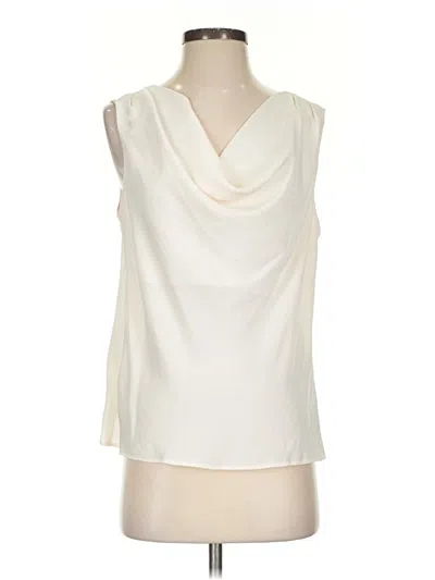 Pre-owned Nine West Sleeveless Blouse In White