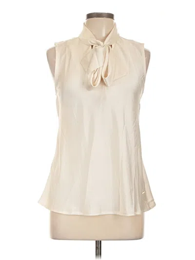 Pre-owned Nine West Sleeveless Blouse In White