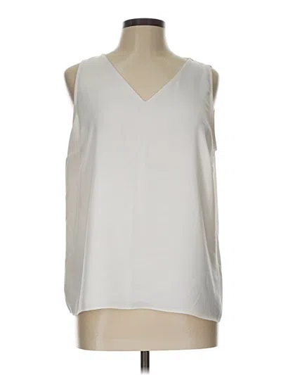 Pre-owned Nine West Sleeveless Blouse In White