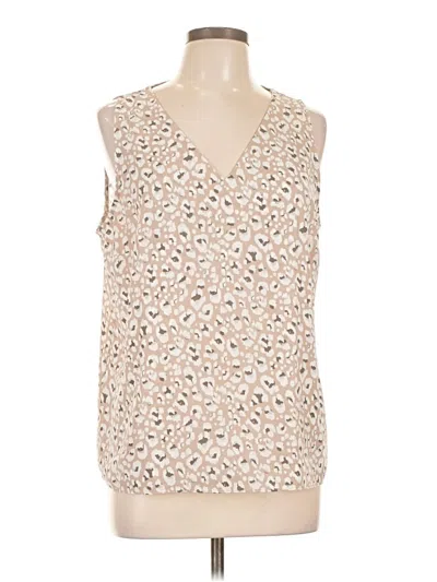 Pre-owned Nine West Sleeveless Blouse In White