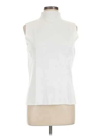 Pre-owned Nine West Sleeveless Blouse In White