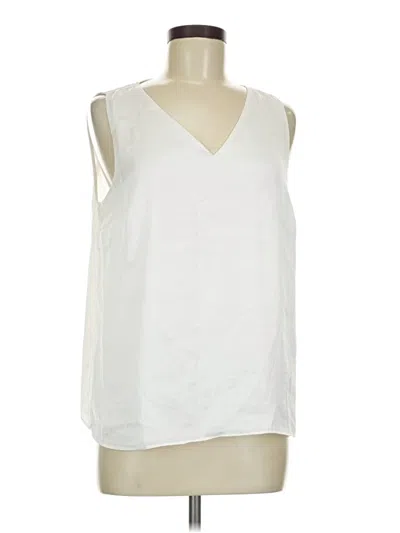Pre-owned Nine West Sleeveless Blouse In White
