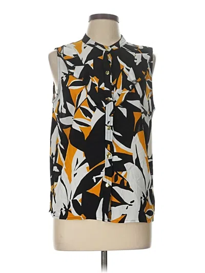 Pre-owned Nine West Sleeveless Blouse In Yellow