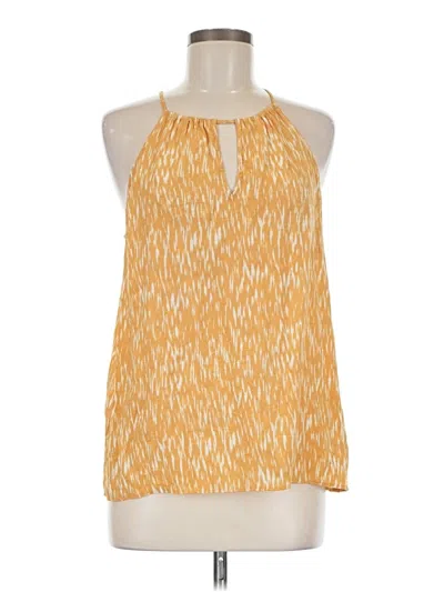 Pre-owned Nine West Sleeveless Blouse In Yellow