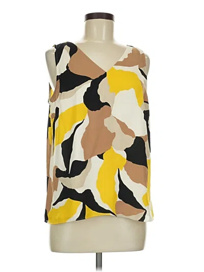 Pre-owned Nine West Sleeveless Blouse In Yellow