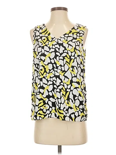 Pre-owned Nine West Sleeveless Blouse In Yellow