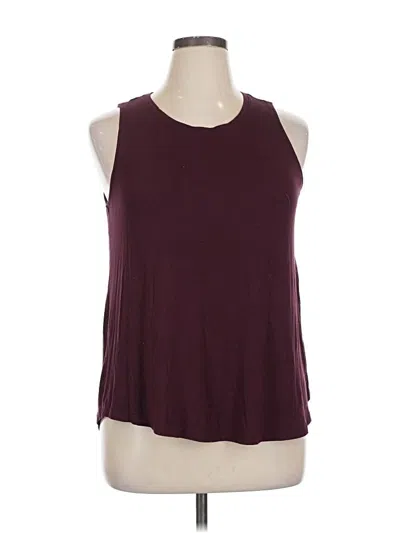 Pre-owned Nine West Sleeveless T-shirt In Burgundy