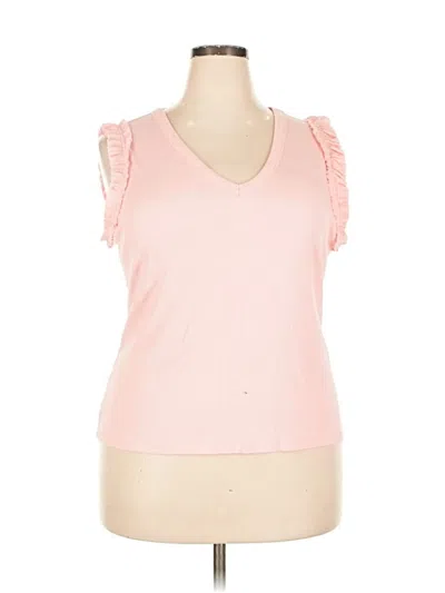 Pre-owned Nine West Sleeveless T-shirt In Pink