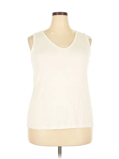 Pre-owned Nine West Sleeveless T-shirt In White