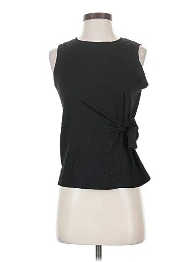 Pre-owned Nine West Sleeveless Top Black One Shoulder Neckline Tops