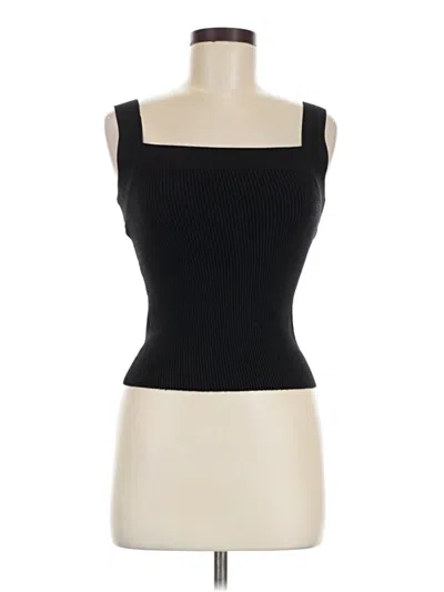 Pre-owned Nine West Sleeveless Top Black Square Neckline Tops