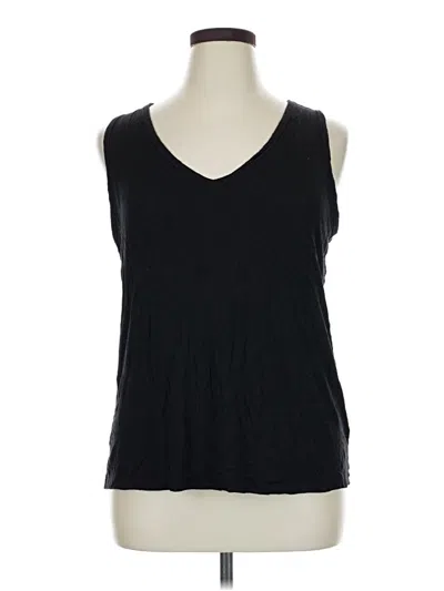 Pre-owned Nine West Sleeveless Top Black V Neck Tops