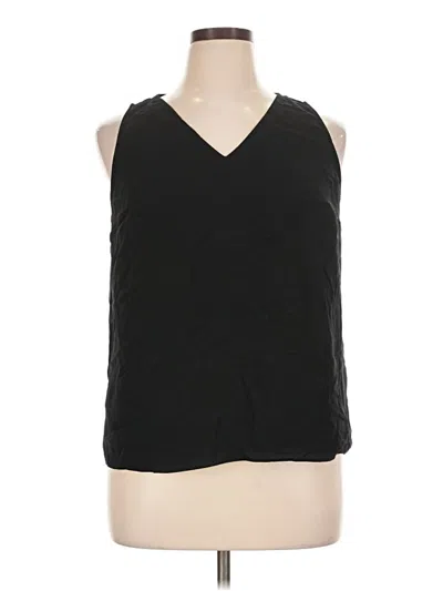Pre-owned Nine West Sleeveless Top Black V-neck Tops