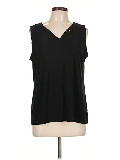 Pre-owned Nine West Sleeveless Top Black V-neck Tops
