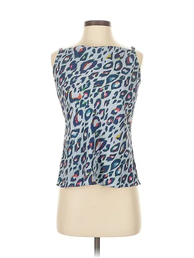 Pre-owned Nine West Sleeveless Top Blue Halter Neckline Tops