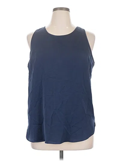 Pre-owned Nine West Sleeveless Top Blue Halter Neckline Tops