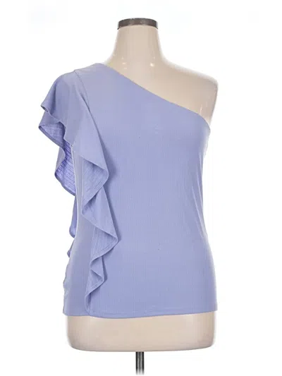 Pre-owned Nine West Sleeveless Top Blue One Shoulder Neckline Tops